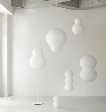Puff cord with ceiling cup 2.5 m - White - Normann Copenhagen