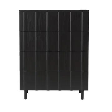 Rib dresser 4 drawers - Soft Black - Normann Copenhagen
