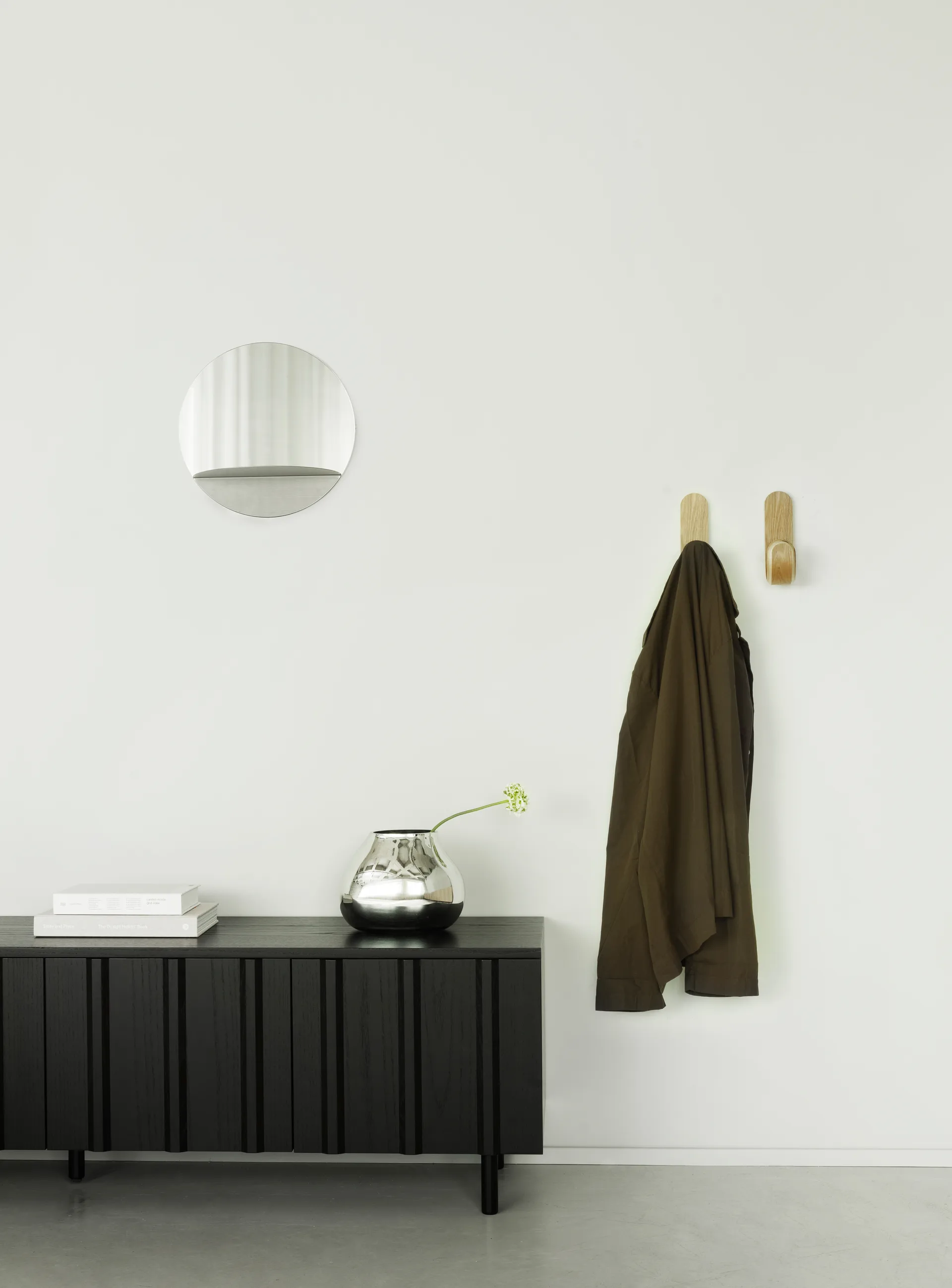 Rib sideboard low, Soft Black Normann Copenhagen