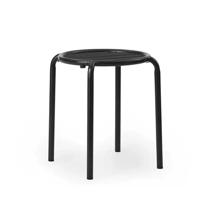 Vig round stool - Black, Ø41x46 cm - Normann Copenhagen