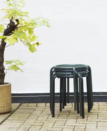 Vig round stool - Black, Ø41x46 cm - Normann Copenhagen