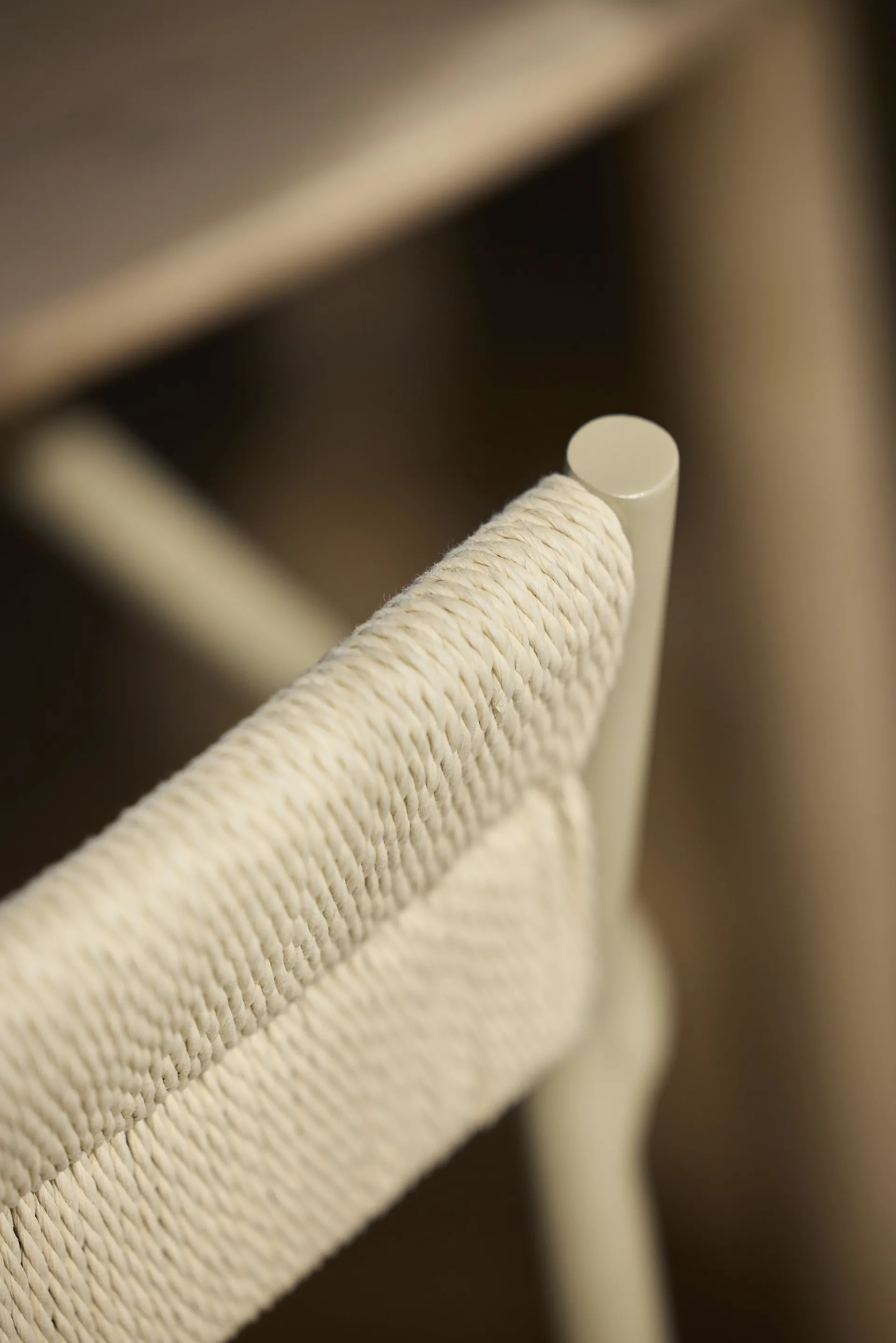 Vev armchair, Grey beige-natural rope Northern