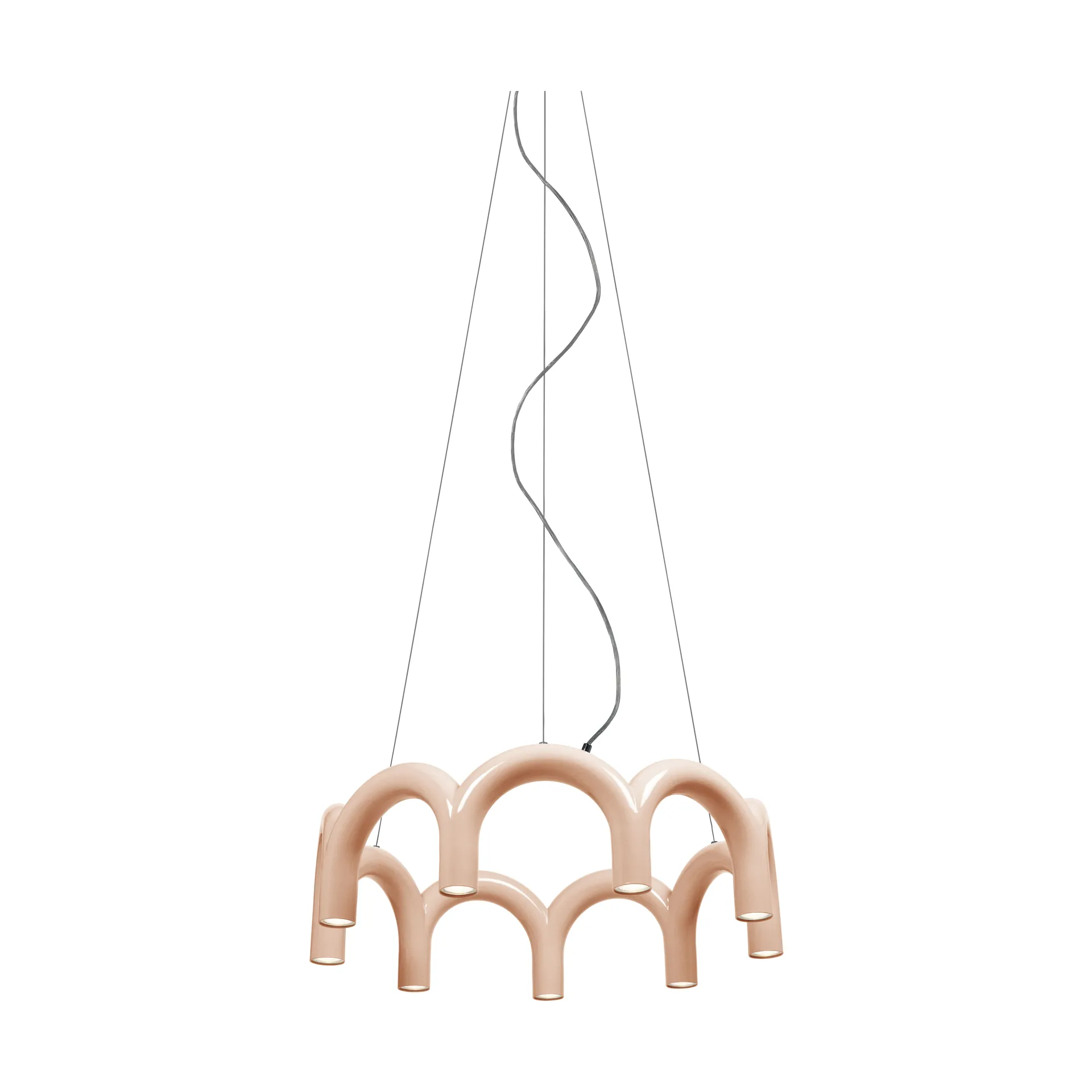 Arch circle pendant Ø76 cm, Nude, Ø76 cm Oblure