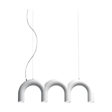 Arch Triplette pendant lamp - White, 65.6 cm - Oblure