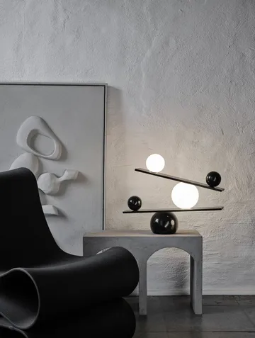 Balance table lamp - Black, v2 - Oblure