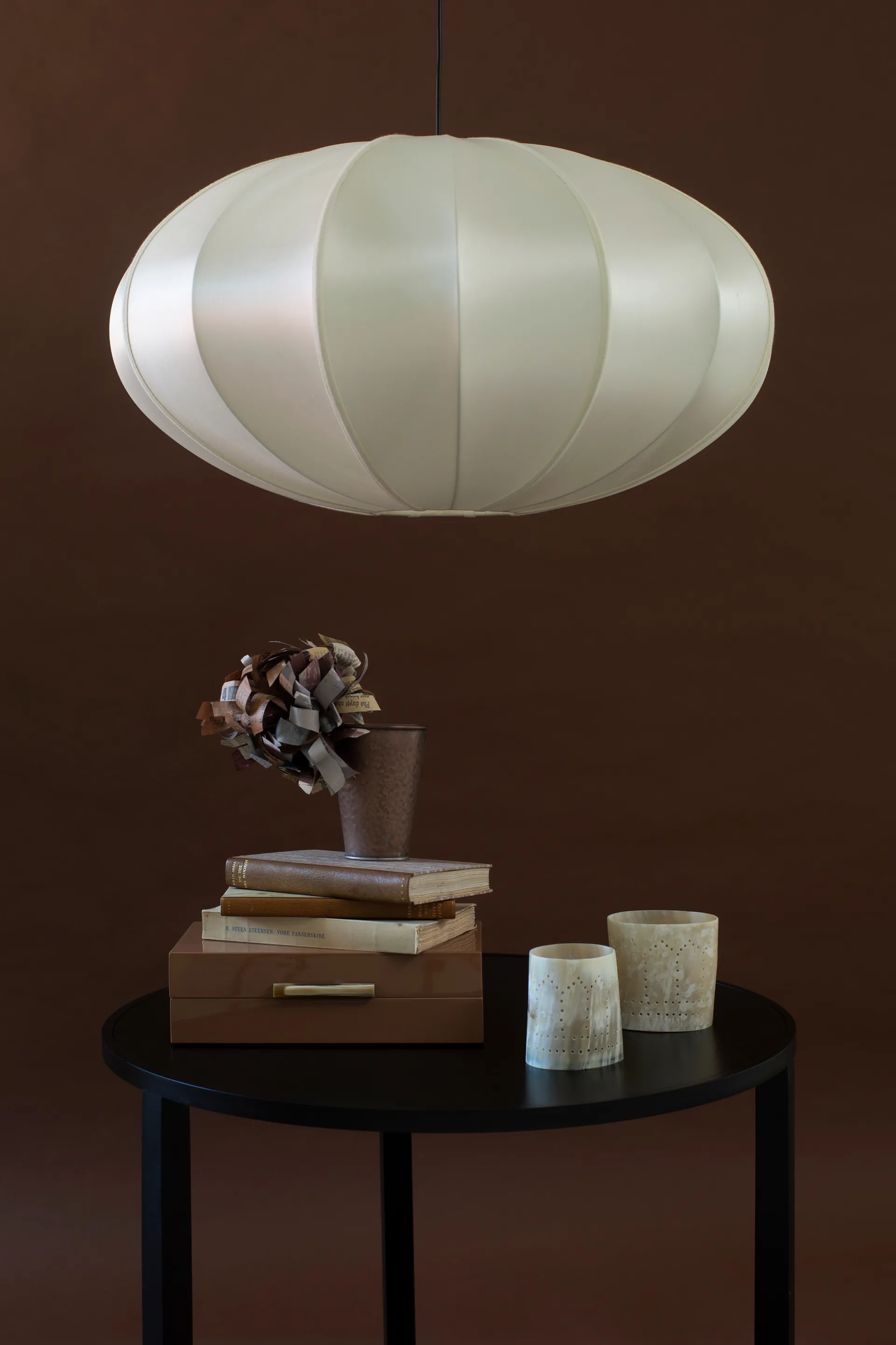 Indochina Classic Pumpkin lamp shade, Offwhite Oi Soi Oi