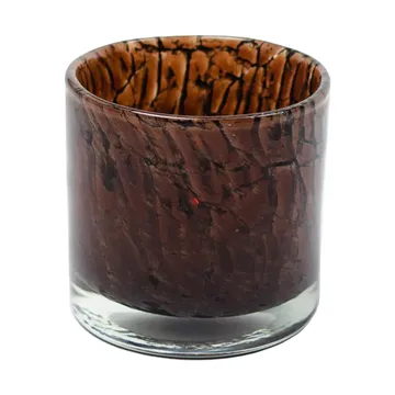 Fuji candle holder Ø10 cm - Dark brown - Olsson & Jensen