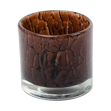 Fuji tealight holder Ø8 cm - Dark brown - Olsson & Jensen
