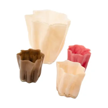 Tess candle holder Ø10 cm - Brown - Olsson & Jensen