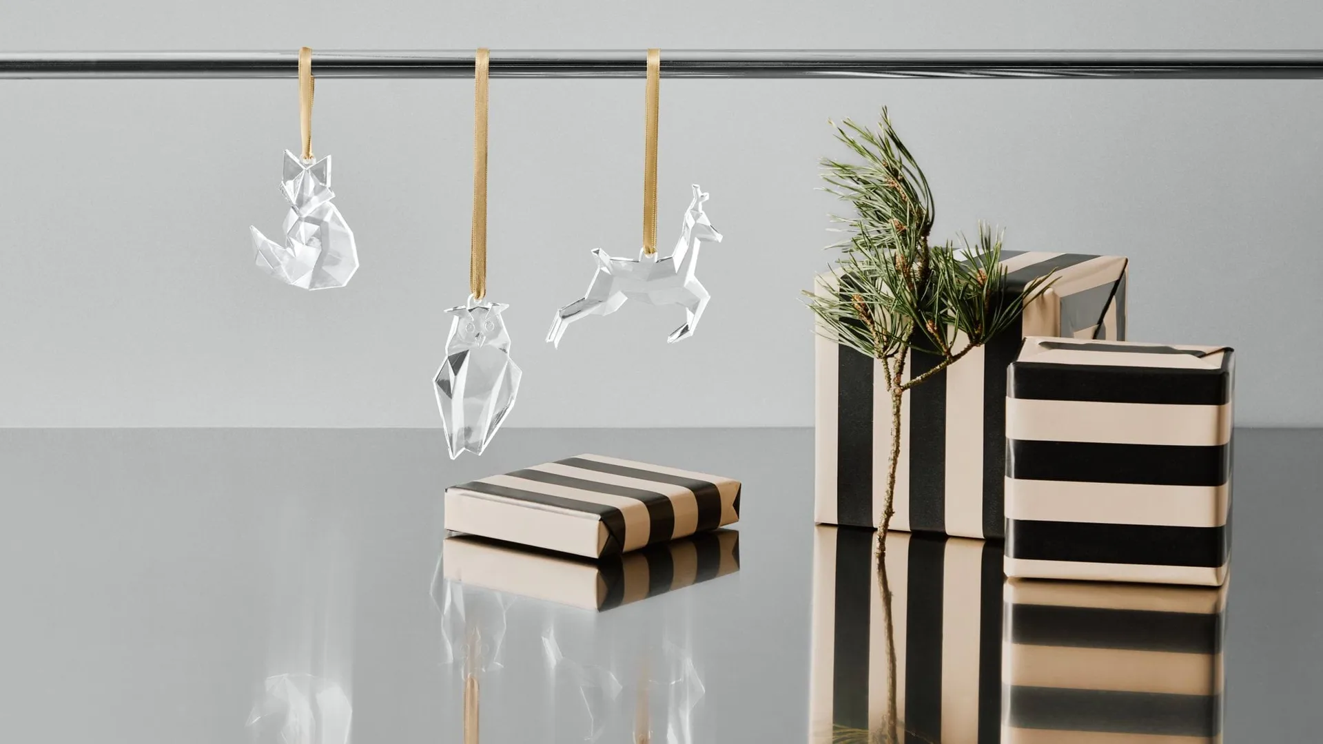 Holiday ornaments, Roe deer Orrefors