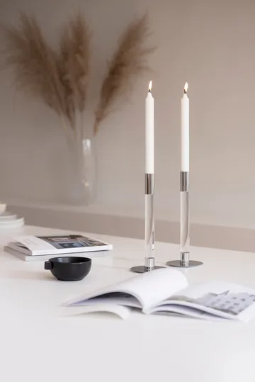 Lumiere candle stick 26.5 cm 2-pack - Clear - Orrefors