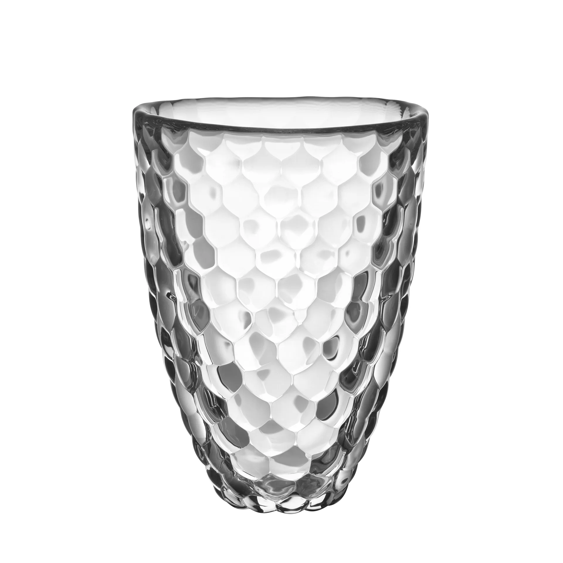 Raspberry vase 160 mm, clear Orrefors