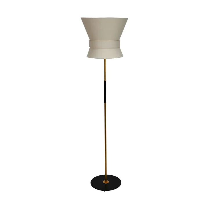 Bow floor lamp - Black-cream white, large 159 cm - Örsjö Belysning