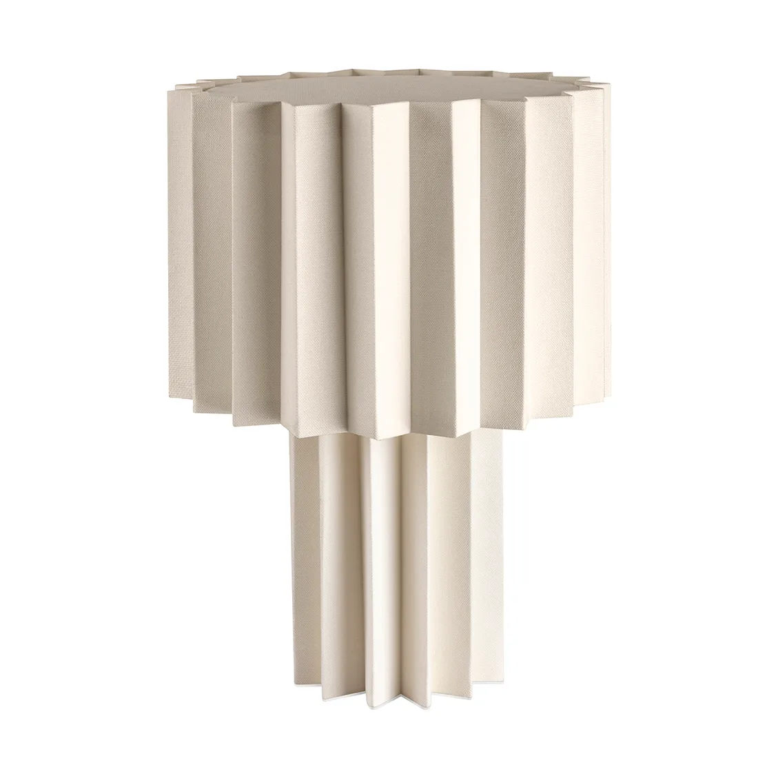 Plissé fabric table lamp, White, 40,9 cm Örsjö Belysning