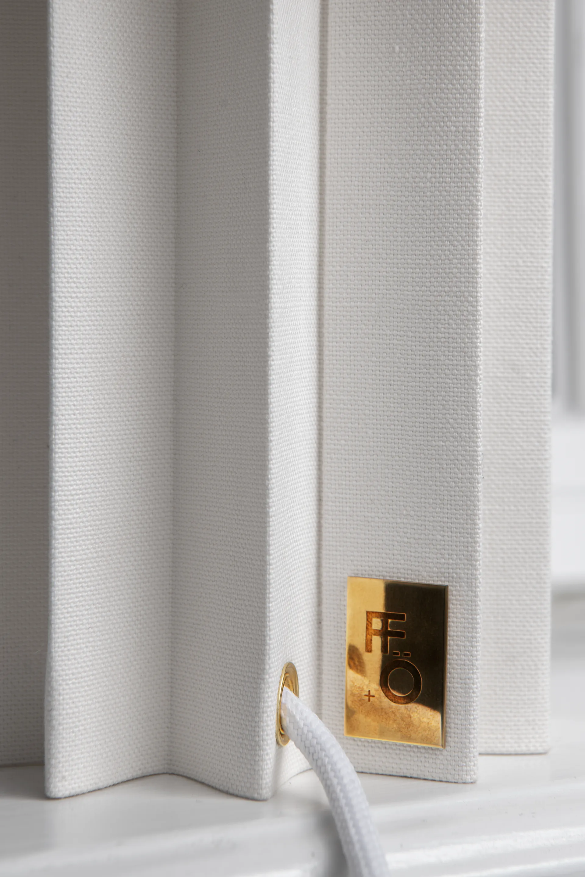 Plissé fabric table lamp, White, 40,9 cm Örsjö Belysning