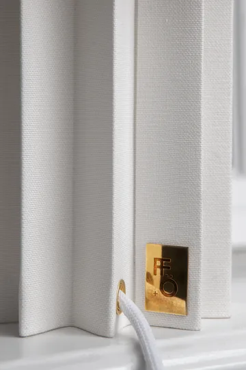 Plissé fabric table lamp - White, 40,9 cm - Örsjö Belysning