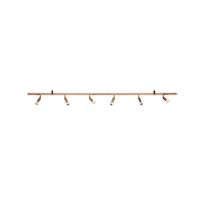 Star 6 wall and ceiling lamp - Copper, 200 cm - Örsjö Belysning