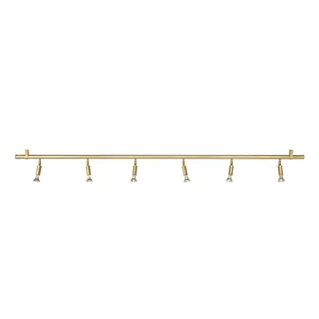 Star 6 wall and ceiling lamp - Raw brass, 200 cm - Örsjö Belysning