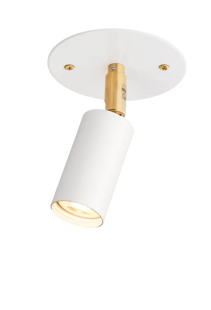 Starlight 1 ceiling/wall lamp plate fixed installation - White textured lacquer RAL 9016 - Örsjö Belysning