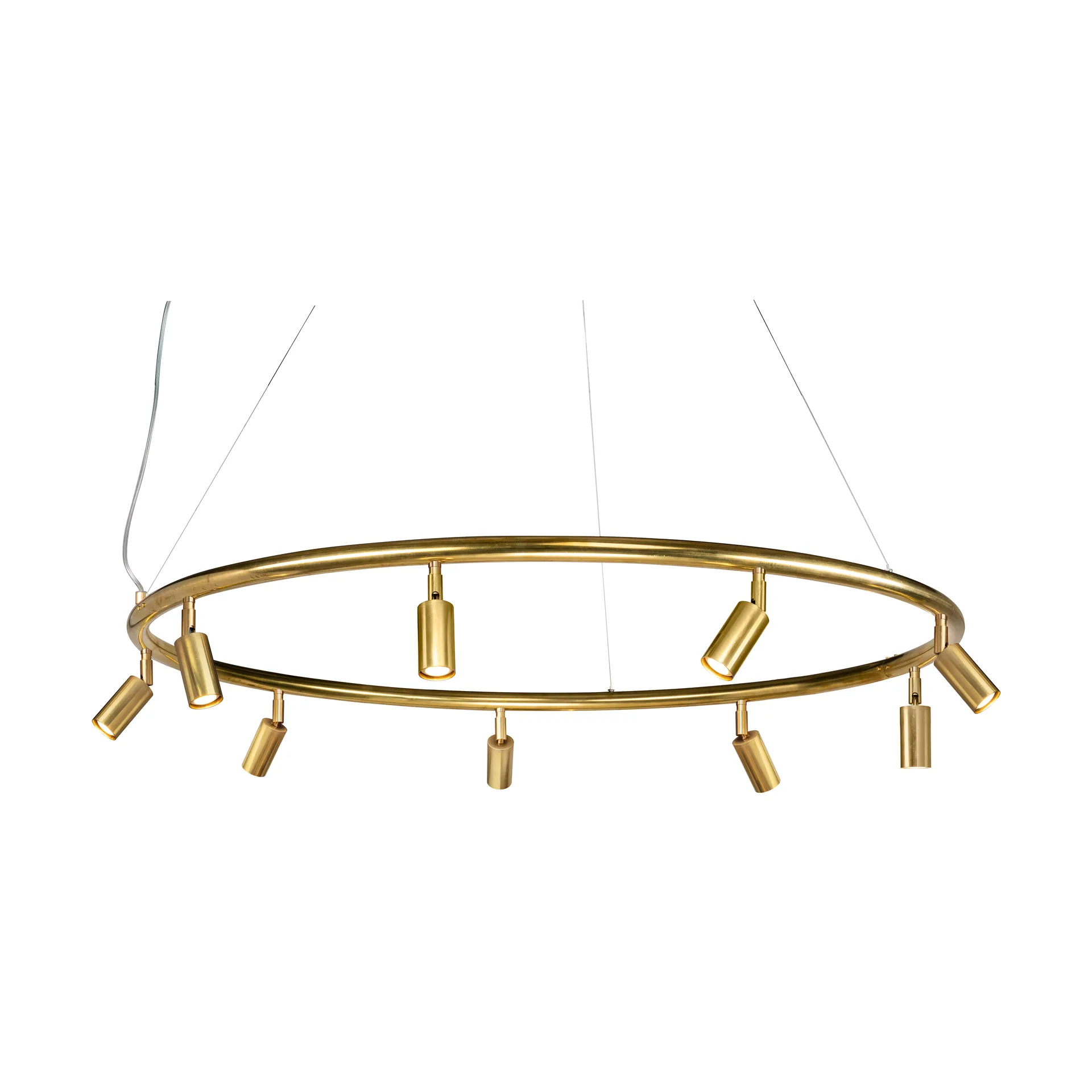 Starlight round wall and ceiling lamp Ø100 cm, Raw brass Örsjö Belysning