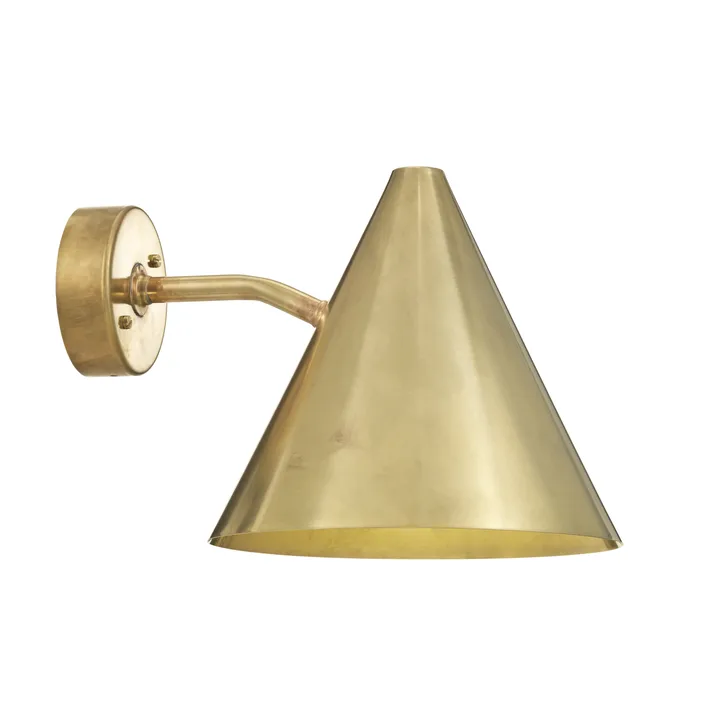 Tratten wall lamp - Raw brass, Ø24x22,5 cm - Örsjö Belysning