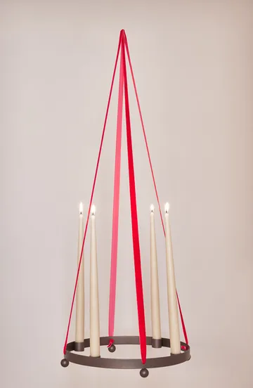 Pearl advent candle Ø36 cm - Browned brass - OYOY