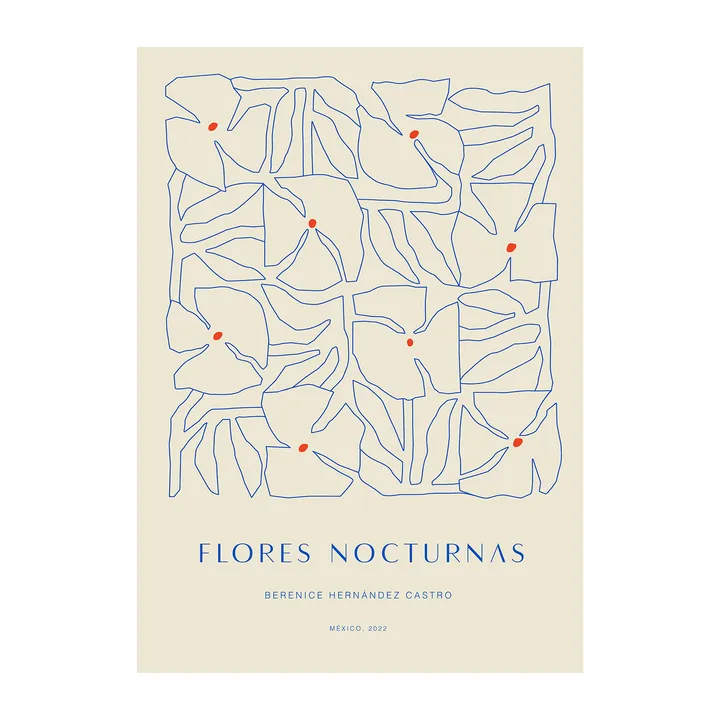 Flores Nocturnas 01 poster - 30x40 cm - Paper Collective