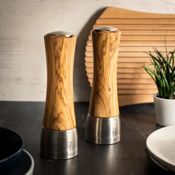 Madras Z salt grinder 21 cm - Olive wood-stainless steel - Peugeot