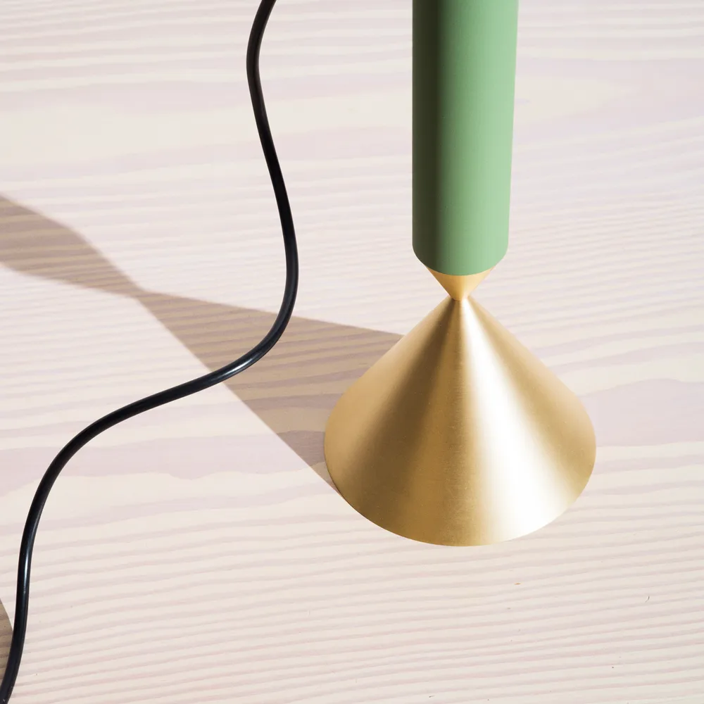 Apollo 39 pendant lamp, Coral pink, brass Pholc