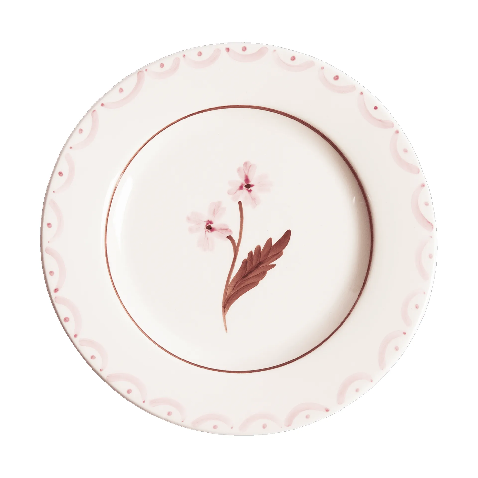 Cottage Flower salad plate, Light Pink, 22 cm Pick a Poppy