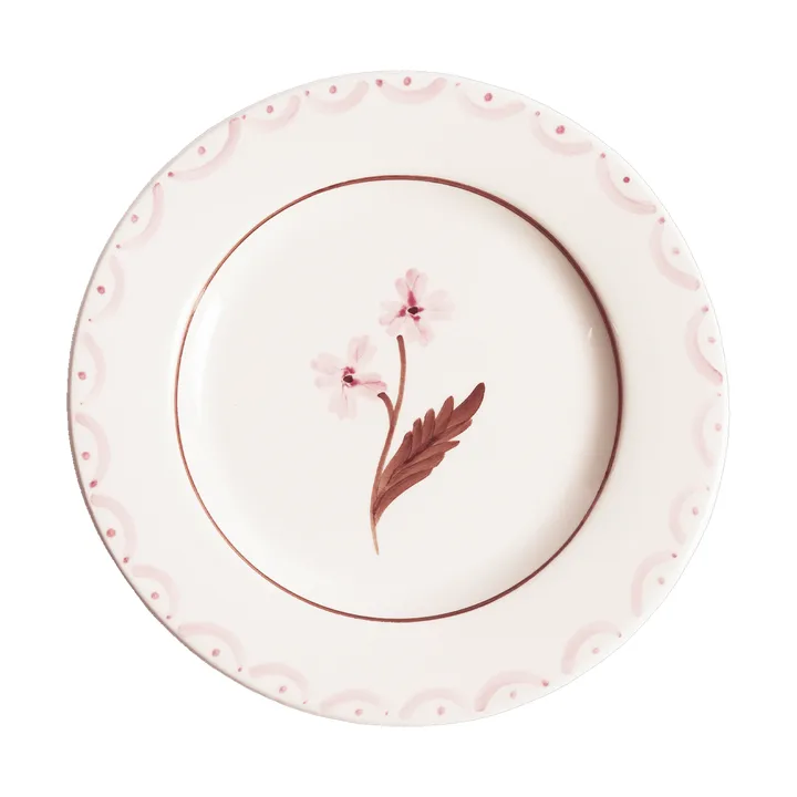 Cottage Flower salad plate - Light Pink, 22 cm - Pick a Poppy