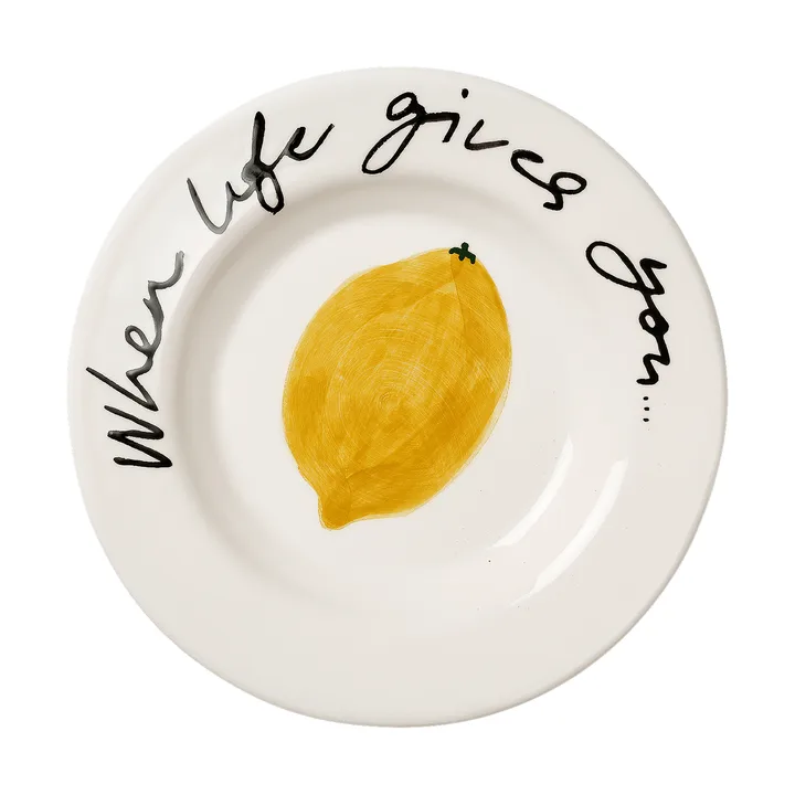 Lemon tapas plate - Yellow, 15 cm - Pick a Poppy