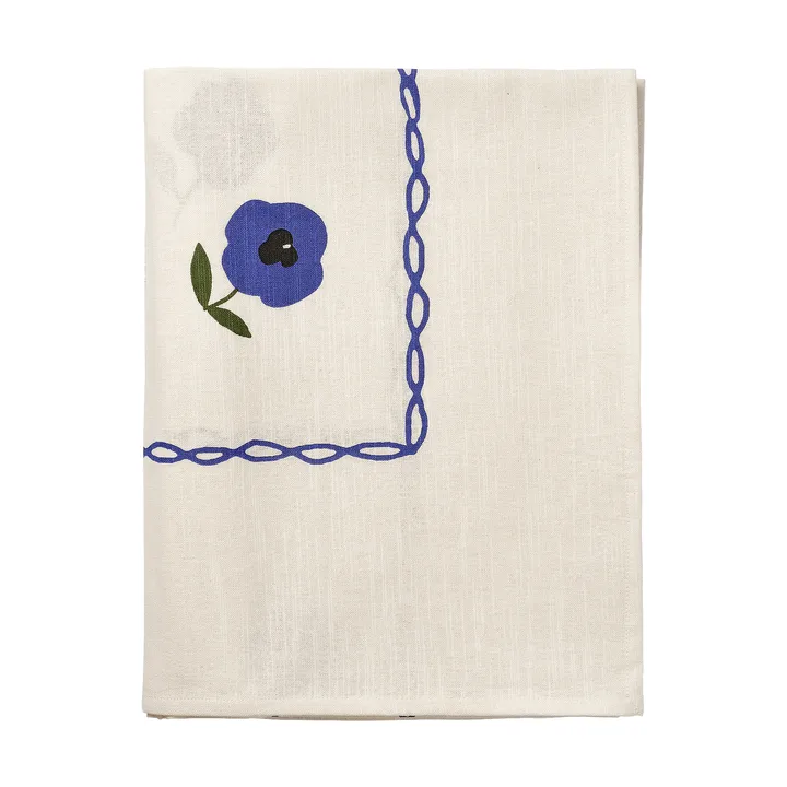 Madelen Möllard Pansy tablecloth - Blue 250x150 cm - Pick a Poppy
