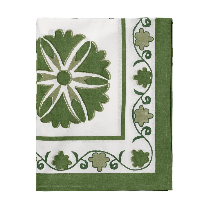 Suzani tablecloth - Green, 250x150 cm - Pick a Poppy