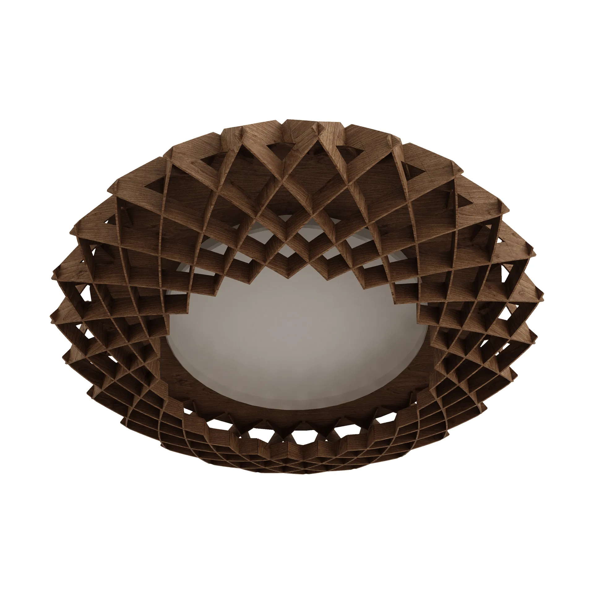 Pilke Signature ceiling lamp Ø45 cm, Brown Pilke