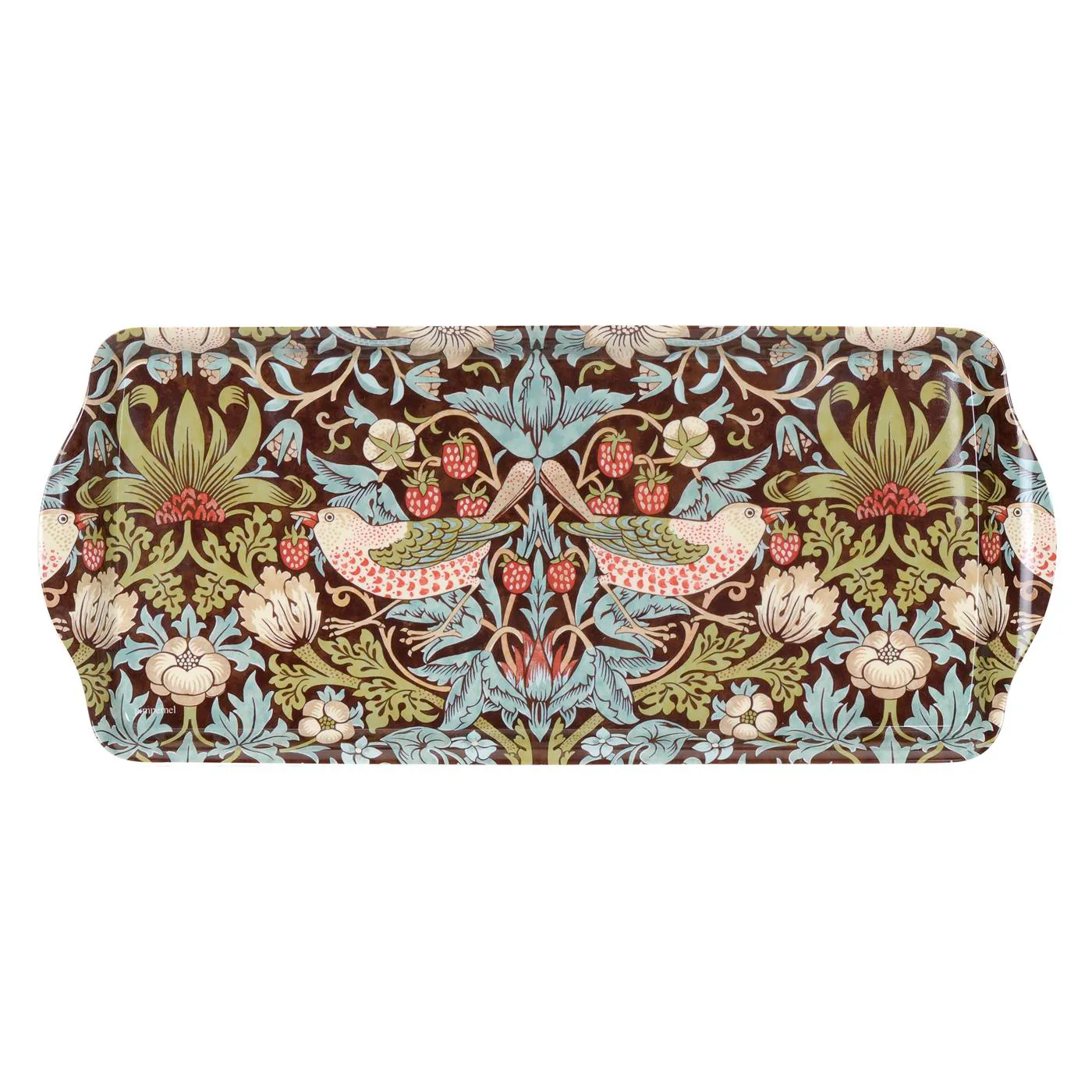 Strawberry Thief sandwich tray, Brown Pimpernel