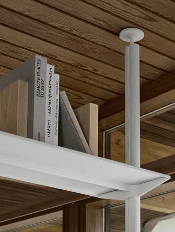 Pira G2 shelving system F C B White/Walnut 256–264 cm - Pira