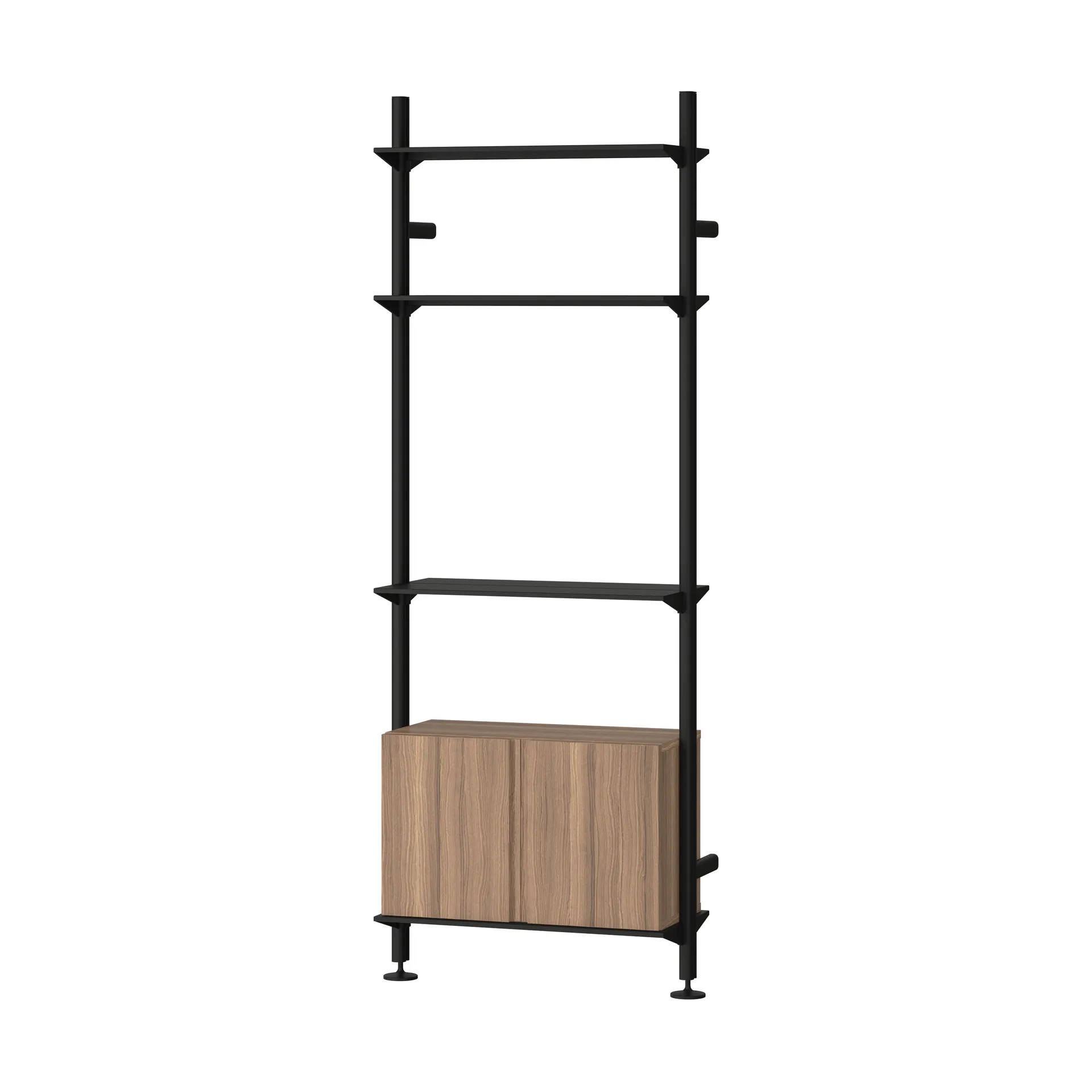 Pira G2 shelving system W B Black/Walnut Pira