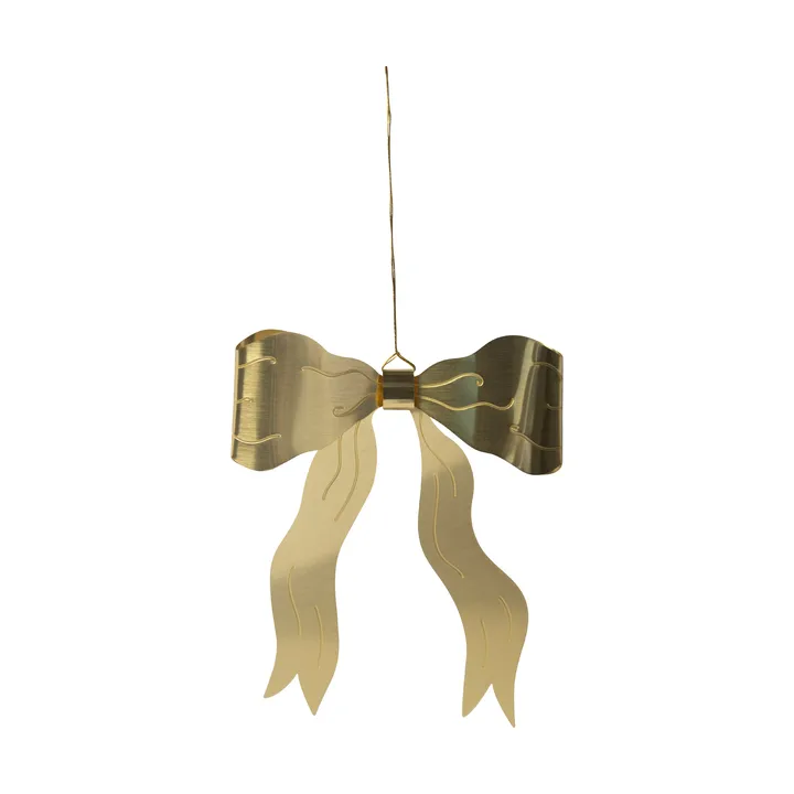 Bow decoration hanger - Gold - Pluto Design