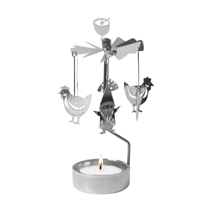 Fox & Santa angel chime - Silver - Pluto Design