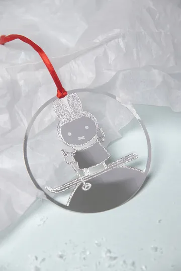 Miffy winter decoration hanger - Silver - Pluto Design