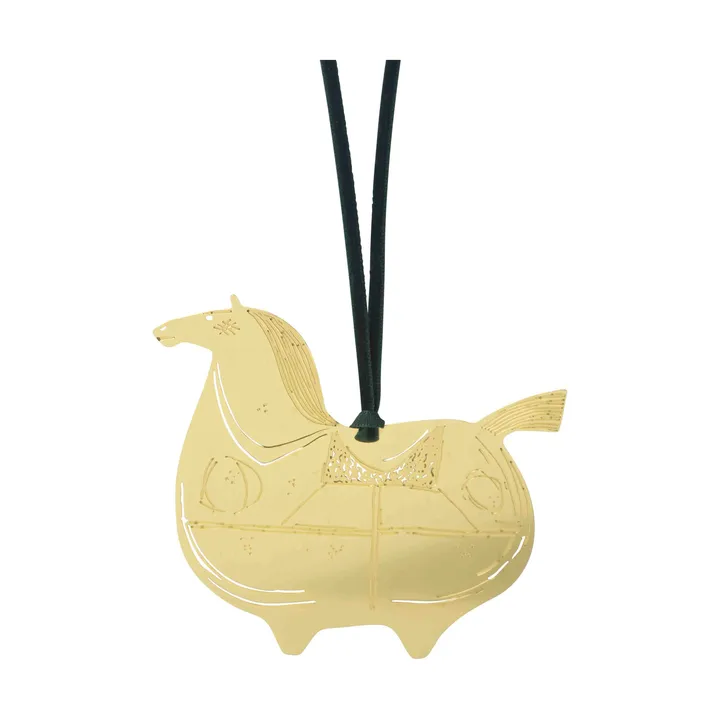 Stig L Knight's steed decorative hanging - Brass - Pluto Design