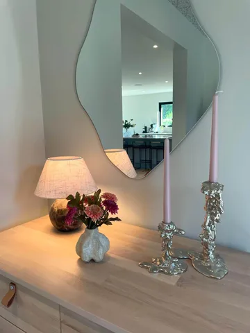 Drip candlestick 14 cm - Silver - POLSPOTTEN