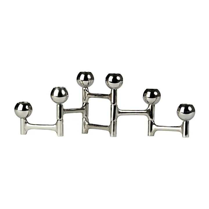 Round Folding candlestick 48x15 cm - Silver - POLSPOTTEN