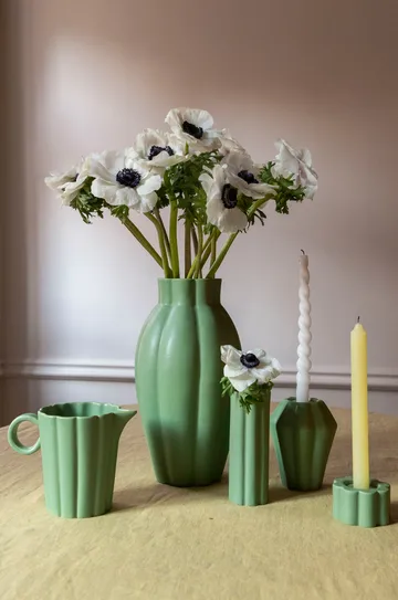 Birgit vase/lantern 17 cm - Olive - PotteryJo