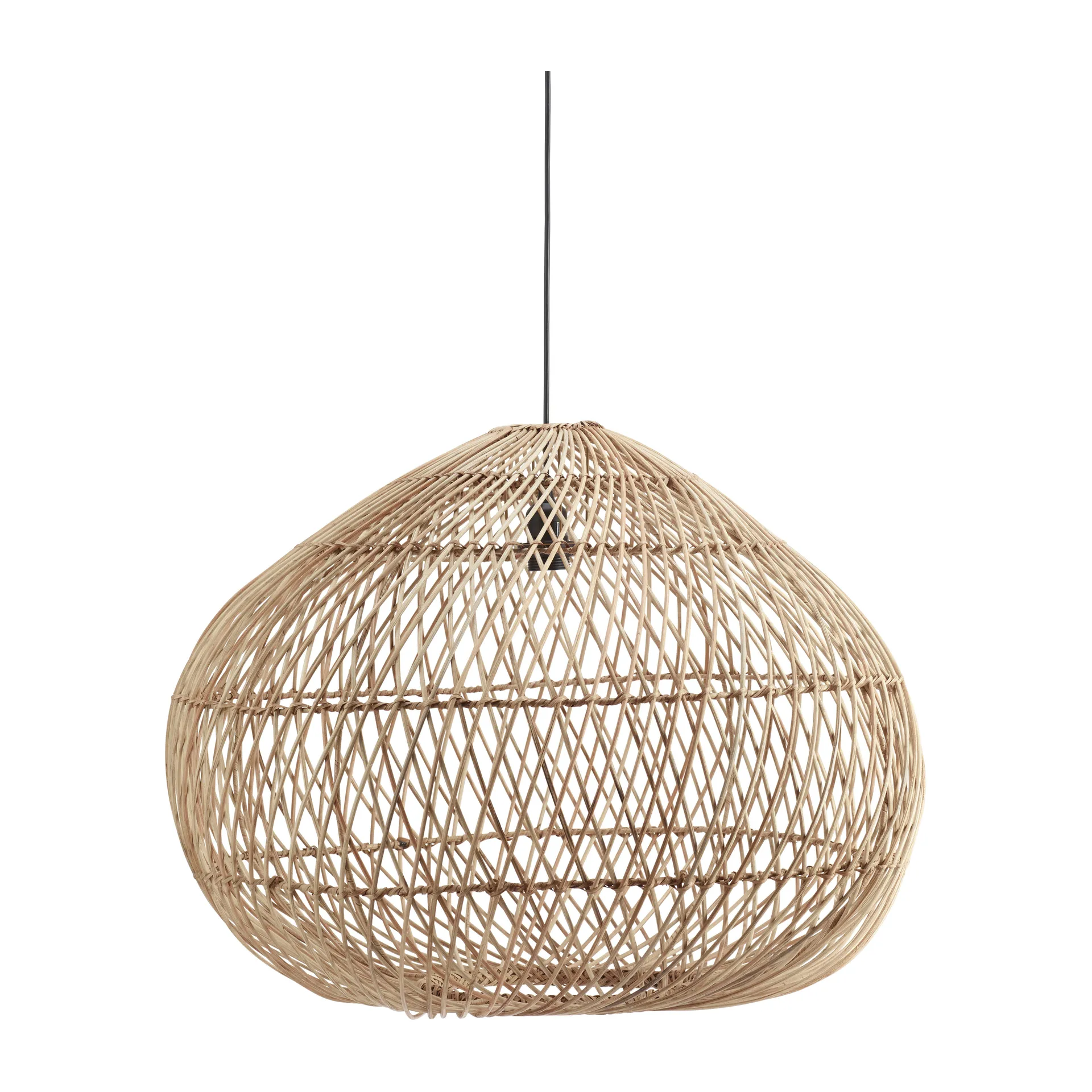 Karen ceiling lamp rattan, Ø70 cm PR Home