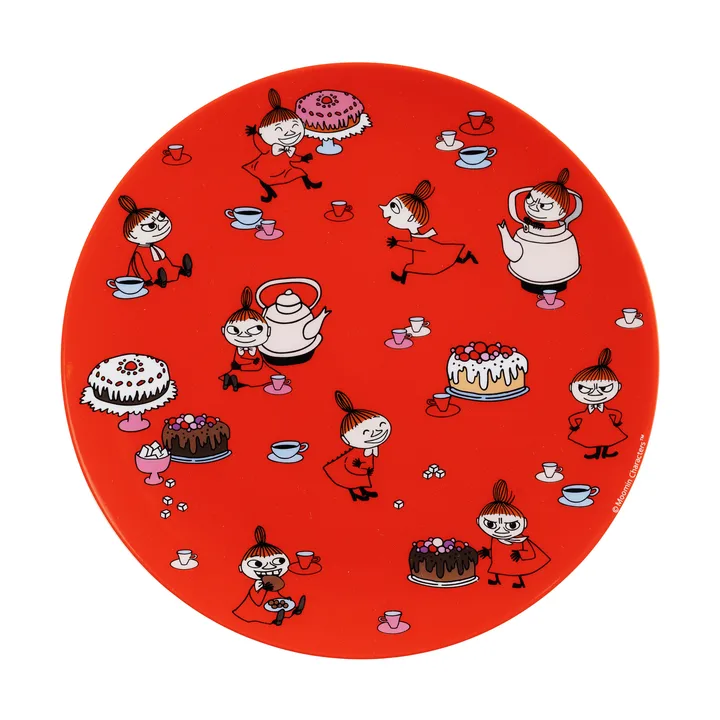 Moomin Little My flat plate Ø19.8 cm - Red - Rätt Start