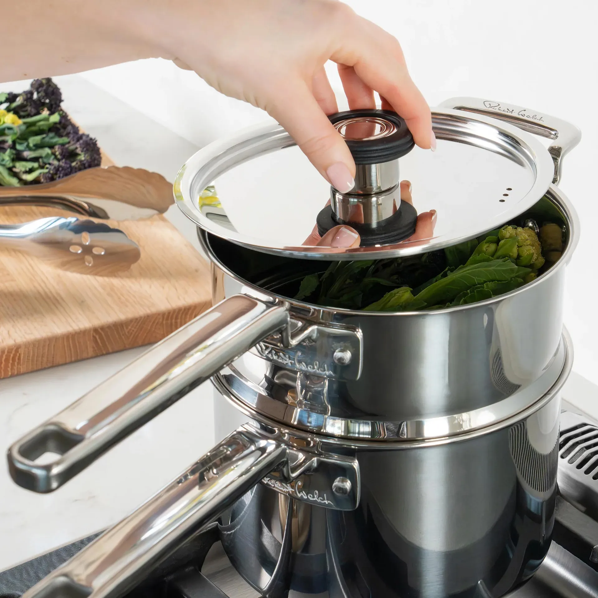 316 Series steamer insert, Stainless steel, 18 cm Robert Welch