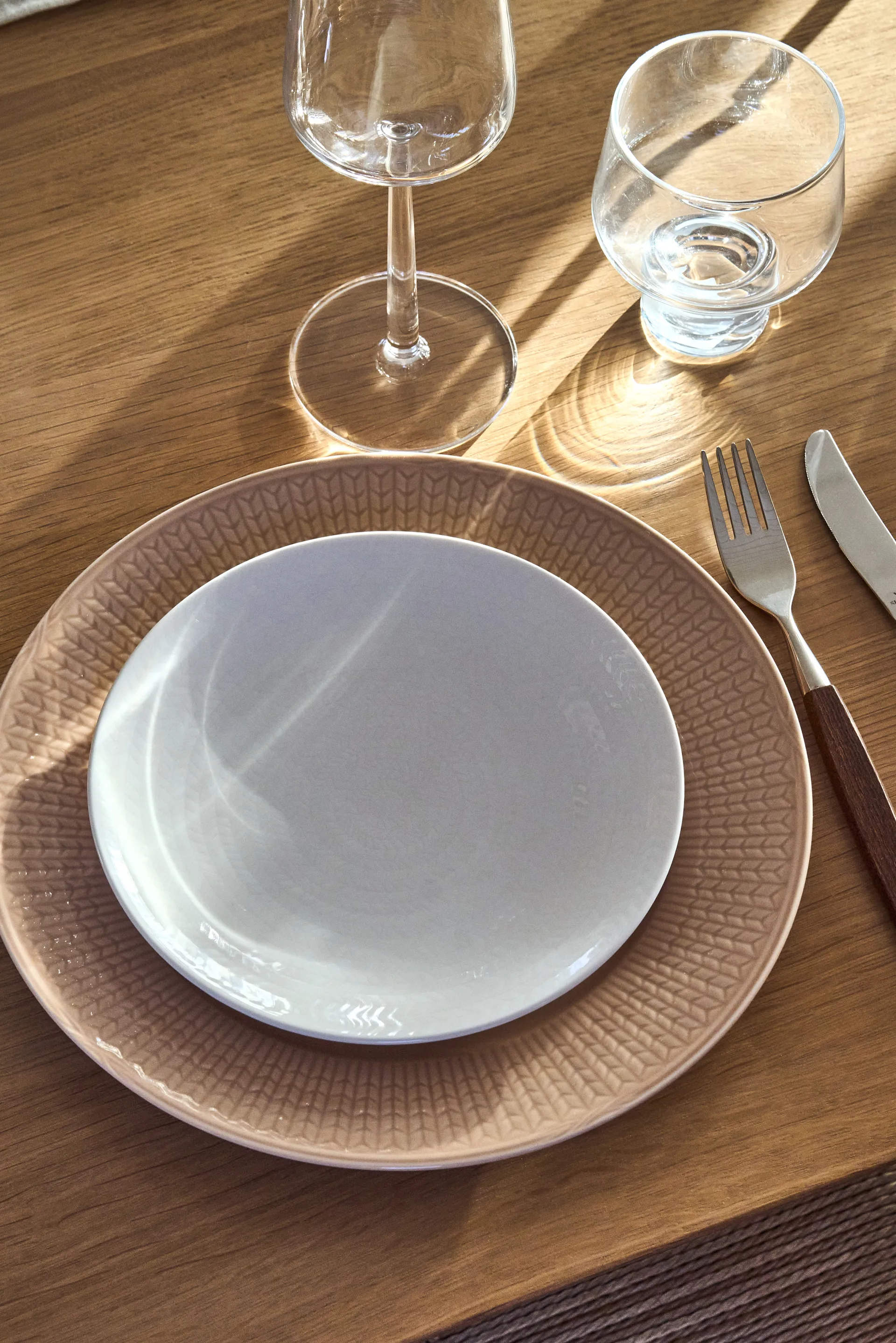 Blå eld tallrik, White, 23 cm Rörstrand