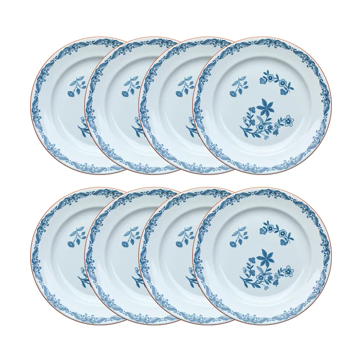 Ostindia plate Ø27 cm 8-pack – Blue - Rörstrand